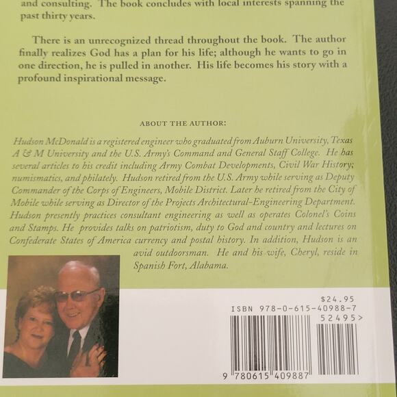 One Man's Message by Hudson McDonald, PE USA (Ret) Paperback Book Signed - Picture 4 of 9